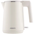 Электрочайник ARDESTO 1л, Strix, с двойными стенками, кремовый (630406)