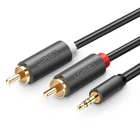 Кабель Ugreen AV102 AUX 3.5mm Jack to 2xRCA 5m Black (10513)