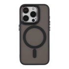 Чохол Premium TPU+PC Space Magnetic Color with Magsafe для iPhone 15 Pro Max Чорний