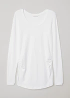 Чоловічий лонгслів для вагітних H&M XS Білий 0654266_бел