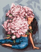 Картина по номерам Brushme Водоворот пионов @Дарья Михайлишина BS53219 40х50см набор для росписи по цифрам