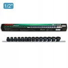 Набор головок ударных низкопрофильных с 6-гр. хвостовиком 1/2" 10-24мм 14ед. TOPTUL GDBU1402