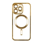 Чохол TPU Metallic Full Camera with Magsafe для iPhone 11 Gold