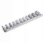 Набор 12-гранных головок на планке TOPTUL 12-гр. 1/2" 11ед. 8-22мм GAAQ1601U-12