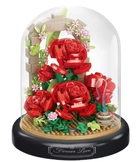 Конструктор Red Roses Серія Flower Flask Червоні троянди під куполом 574 деталі