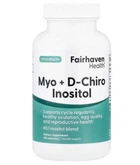 Міо-інозитол + D-хіро інозитол, Myo + D-Chiro Inositol, Fairhaven Health, 120 капсул (FHH-00227)