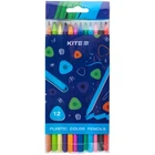 Олівці кольорові пластикові Kite Triangle K24-049-3, 12 кольорів