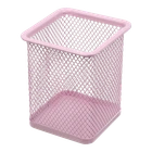 Підставка для ручок металева квадратна Buromax Pastel рожева BM.6201-10
