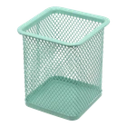 Підставка для ручок металева квадратна Buromax Pastel м'ятна BM.6201-38