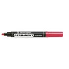 Маркер Centropen Permanent 2,5 мм круглий червоний 8566/02, 10 штук