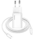 Універсальний зарядний пристрій у розетку для телефона з роз'ємом Type-C Super Silicone PD Charger 20 W кабель Type-C to MicroUSB