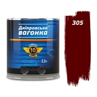 Фарба Дніпровська вагонка ПФ-133 2,5 л вишневий