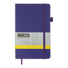 Книга записна Buromax Etalon 125*195мм 96 аркушів у клітинку обкладинка штучна шкіра Фіолетова (BM.291160-07)