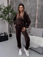 Костюм велюровый LM10532 Коричневый S/M