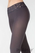 Колготки с кружевным поясом Marilyn Erotic Vita Bassa 100 den 3/4 Grigio