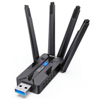 Wi-Fi адаптер 2.4/5 ГГц сетевая карта беспроводной Wi Fi адаптер сетевой модуль USB 3.0 двухдиапазонный WiFi ресивер 2.4G/5G Kayfovo WA-AX-1800M-2