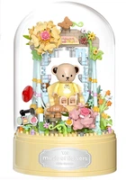 Конструктор музичний Yellow Cutie Серія Sweet Teddy Bear Ведмедик із повітряними кульками під куполом 359 деталей