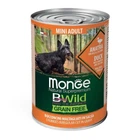 Влажный корм для собак Monge Dog Wet Bwild Mini Adult c уткой, тыквой и цукини