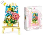 Конструктор Floral Easel Pink Серия Art Bouquet Цветочное панно с мольбертом 1208 деталей