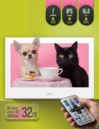 Цифровая фоторамка PROS 7" с IPS дисплеем, белая