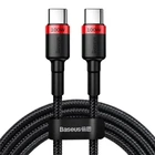 Кабель Baseus Cafule Flash Charging Data Line Cable Type-C to Type-C PD 2.0 QC 3.0 100W 20V 5A 2м (CATKLF-AL91) Black/Red