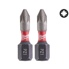 Біта MILWAUKEE, PZ1, 25 мм, SHOCKWAVE (2 шт.) (4932430860)