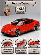 Колекційна машина Porsche Taycan Turbo S (1:32): двері відчиняються, інерція, світло, звук