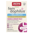 Пробіотик для жінок Jarrow Formulas (Vegan Fem Dophilus®) 1 млрд КУО 30 рослинних капсул (JRW-03041)