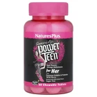 Вітаміни для дівчаток-підлітків Nature's Plus (Power Teen For Her) 60 жувальних таблеток з ягідним смаком (NAP-30004)