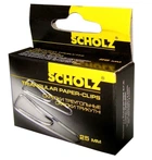 Скрепки канцелярские никелированные 25 мм треугольные (100 шт) SCHOLZ 4700