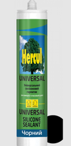 Герметик силіконовий HERCUL UNIVERSAL універсальний, чорний (280 мл)