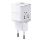 МЗП Baseus Palm Быстрая Зарядка Type-C+USB 20 Вт white