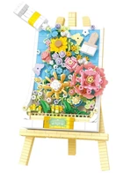 Конструктор No Brand Floral Easel Pink Art Bouquet 1208 деталей Різнокольоровий (2104619313)