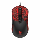 Мышь игровая TWolf G550, 1200-7200DPI, RGB, USB, 1.5m, Черно-красный