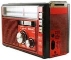 Портативне радіо Golon RX-382 з Bluetooth, USB, microSD, LED-фонарем, MP3-плеєром, аккумулятором, AM/FM/SW радіоприймач для дому, дачі та подорожей Червоний