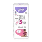 Детские подгузники Happy Bella Baby Junior размер 5 (11-18 кг), 52 шт Детские одноразовые подгузники с индикатором влаги и анатомической формой Памперсы для детей