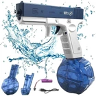 Водяний пістолет електричний Glock water gun заряджання від USB + великий магазин