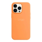 Чехол Silicone Case with MagSafe для iPhone 13 Pro Max Marigold