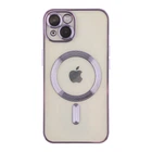 Чохол TPU Metallic Full Camera with Magsafe для iPhone 15 Purple