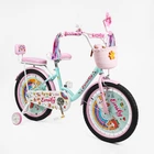 Детский двухколесный велосипед 20" дюймов Corso Emily ML-547 стальная рама 1 скорость. Pink and Mint (189138)