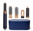 Стайлер 5-в-1 для укладки сушіння та стайлінгу волосся HAIR BRUSH Styler + коробка чохол синій