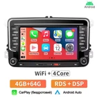 Сенсорна Автомагнітола Android 7 дюймів 2 Din для VW Seat Skoda Passat Golf Polo 4/64Гб