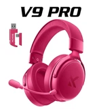 Наушники MCHOSE V9 PRO Rose Беспроводная Игровая Гарнитура, Радиоканал/Bluetooth/3.5мм. Съемный Микрофон, RGB Подсветка, 7.1 Аккумулятор 250 Часов. PC/PS4/PS5/Switch/Xbox