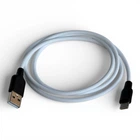 Кабель силіконовий Hoco X21 USB to Type-C 3A / 60W / 100см - White/Black