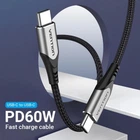 Дата кабель USB-C to USB-C 2.0m aluminum gray Vention (TADHH)