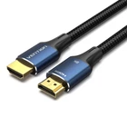 Кабель мультимедійний HDMI M to HDMI M 5.0m 8K60Hz cotton braided blue Vention (ALGLJ) (347038)