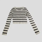 Джемпер H&M 158 Белый 1245066_чер.полоск