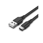 Дата кабель USB 2.0 AM to USB-C 1.0m 3A black Vention (CTHBF) (355898)