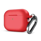 Силиконовый чехол для наушников Apple AirPods Pro 2 2022, Hang Case, красный, ультратонкий защитный кейс толщиной 2 мм, защита от царапин, пыли и ударов, компактный, с карабином для крепления, ArmorStandart (ARM68597)