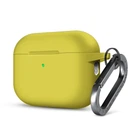 Силиконовый чехол для наушников Apple AirPods Pro 2 2022, Hang Case, желтый, ультратонкий защитный кейс толщиной 2 мм, защита от царапин, пыли и ударов, компактный, с карабином для крепления, ArmorStandart (ARM68593)